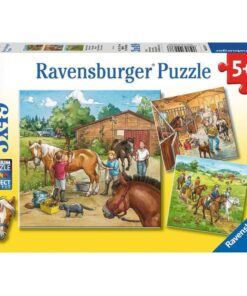 Ravensburger puzzle (slagalice) - Dana na ergeli