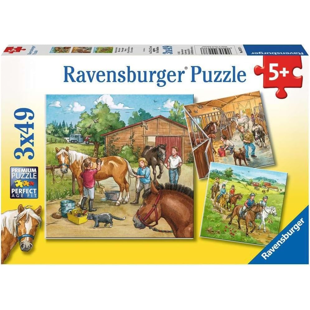 Ravensburger puzzle (slagalice) - Dana na ergeli