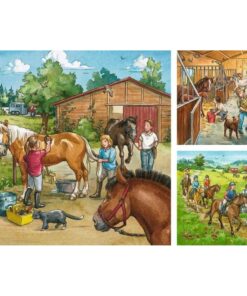 Alternative view of Ravensburger puzzle (slagalice) - Dana na ergeli