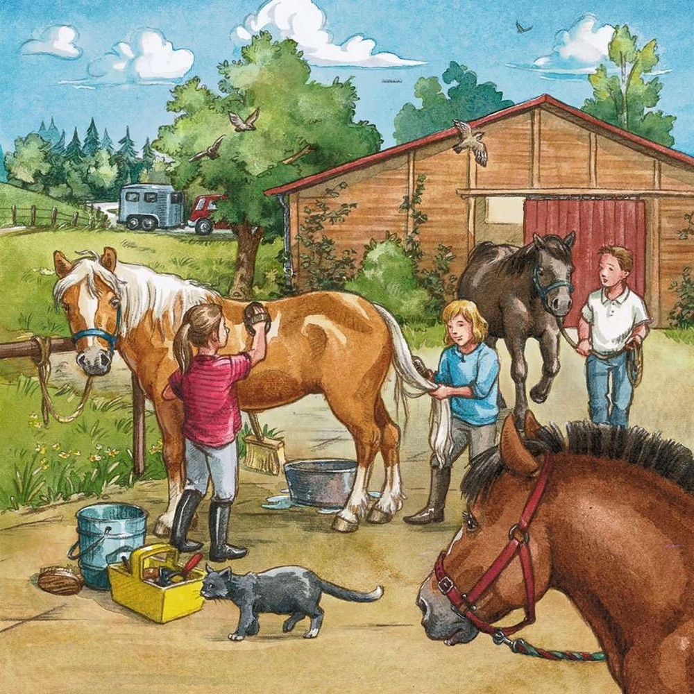 Ravensburger puzzle (slagalice) - Dana na ergeli - Image 3