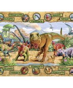 Alternative view of Ravensburger puzzle (slagalice) - Dinosaurusi sa imenima