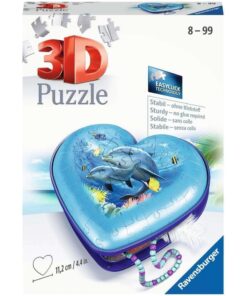 Ravensburger 3D puzzle (slagalice) - Kutija u obliku srca sa delfinima