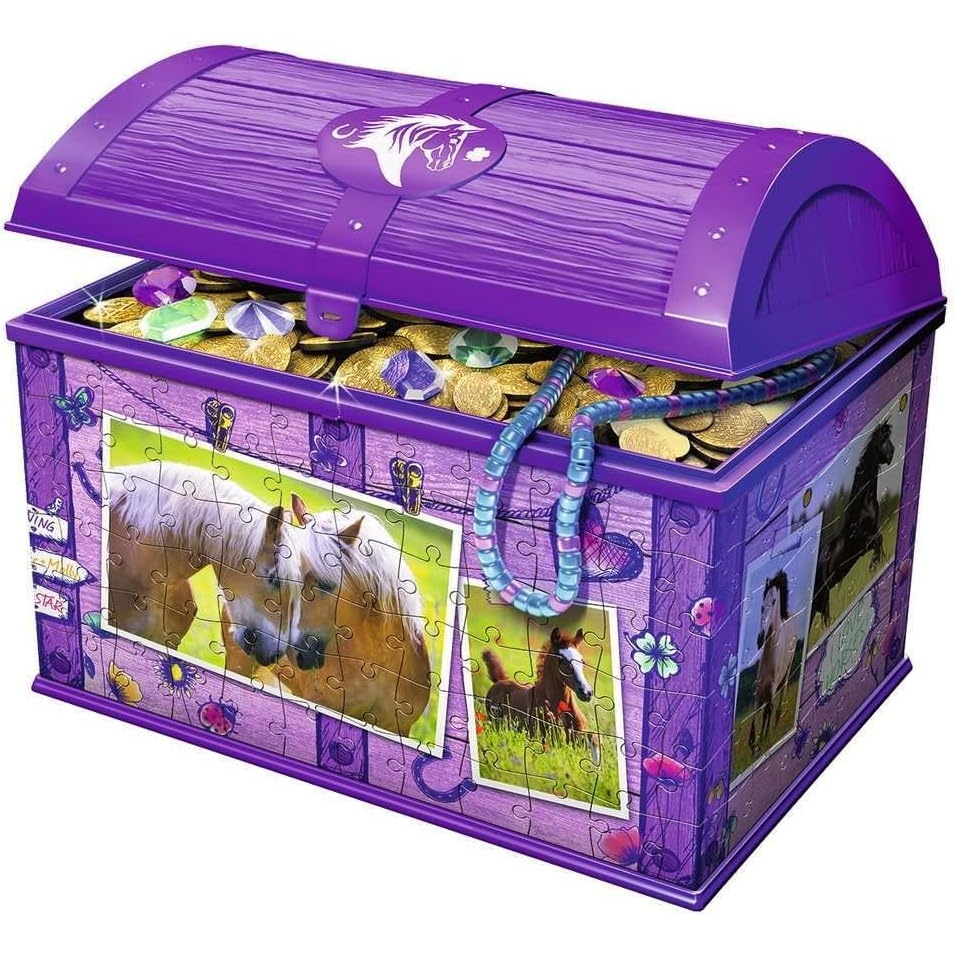 Ravensburger 3D puzzle (slagalice) - Kutija za blago sa motivom konja - Image 2