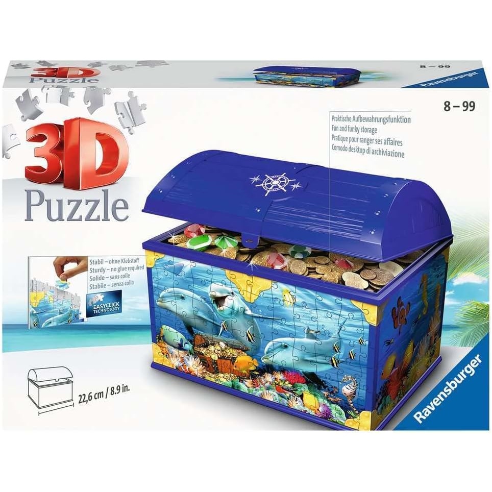 Ravensburger 3D puzzle (slagalice) - Kutija za blago sa motivom delfina