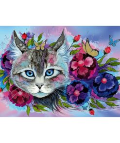 Alternative view of Ravensburger puzzle (slagalice) - Mačka u bojama