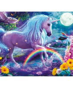 Alternative view of Ravensburger puzzle (slagalice) - Jednorog u gliteru