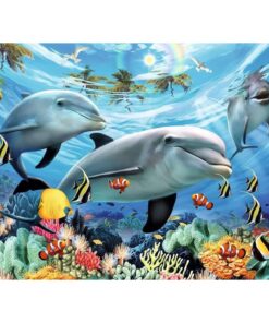 Alternative view of Ravensburger puzzle (slagalice) - Delfini