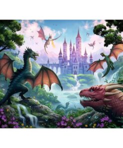 Alternative view of Ravensburger puzzle (slagalice) - Gnev zmajeva