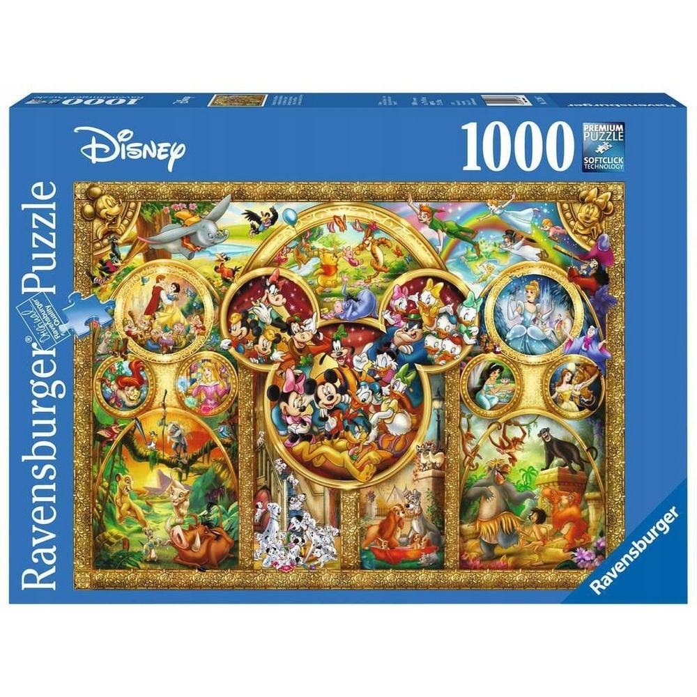Ravensburger puzzle (slagalice) - Dizni porodica u zlatu