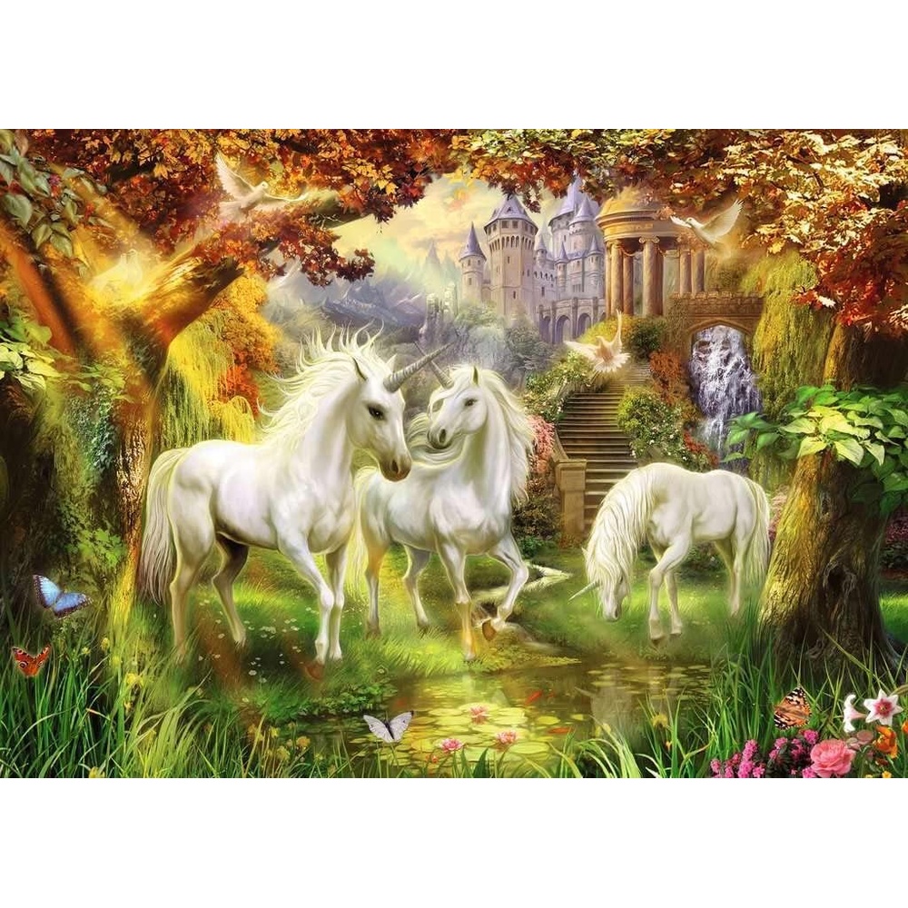 Ravensburger puzzle (slagalice) - Jednorozi u sumi - Image 2