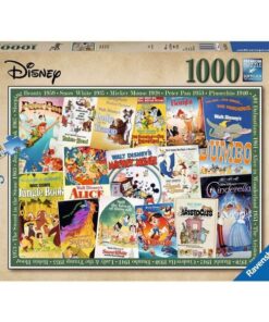 Ravensburger puzzle (slagalice) - Dizni crtaći, retro posteri